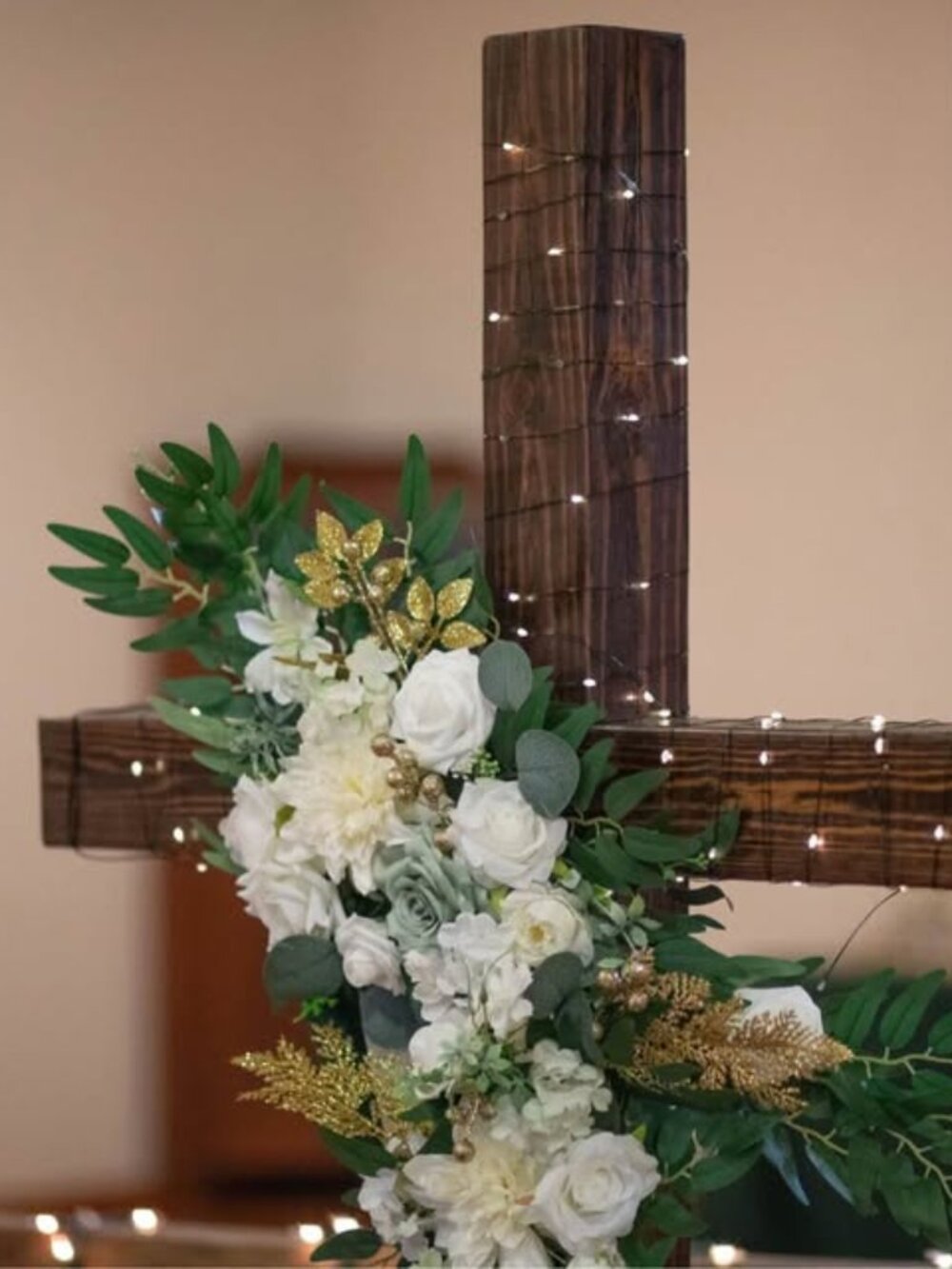 2 pc Floral Swags for Arbor, Arch, Cross, Sign